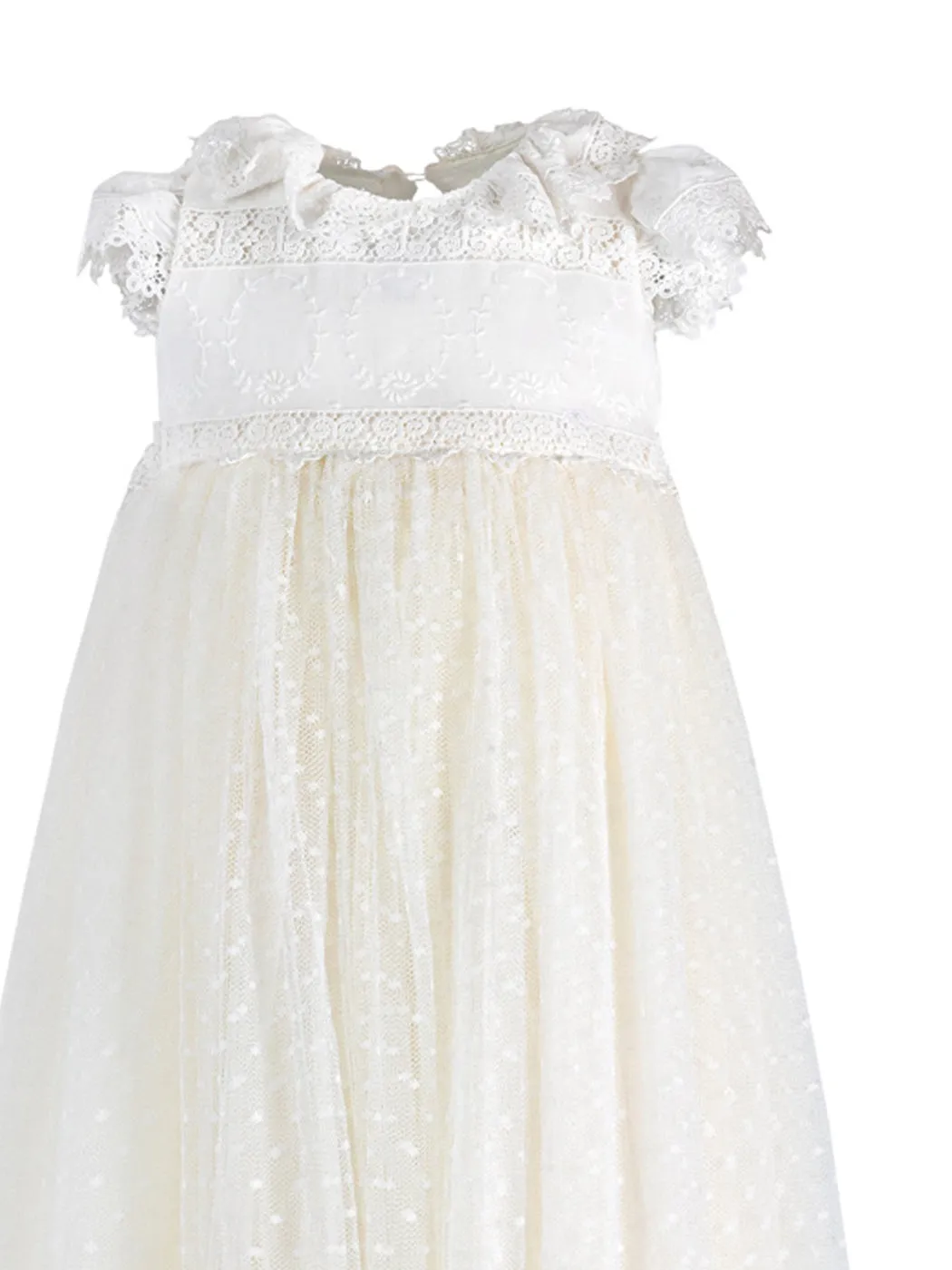 Long Christening Gown for newborn - INOCENCE