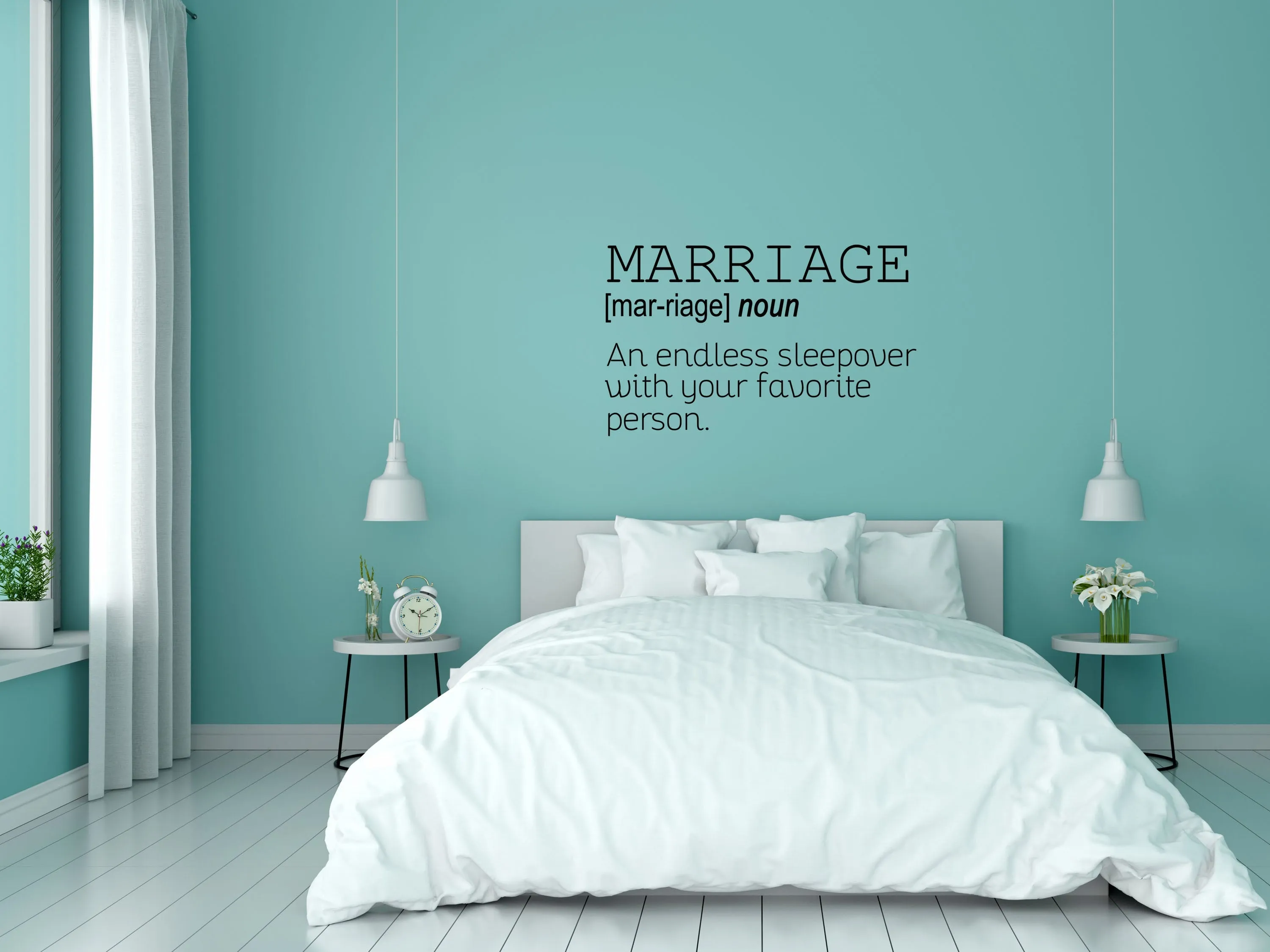 Marriage Romantic Wall Decal Quote