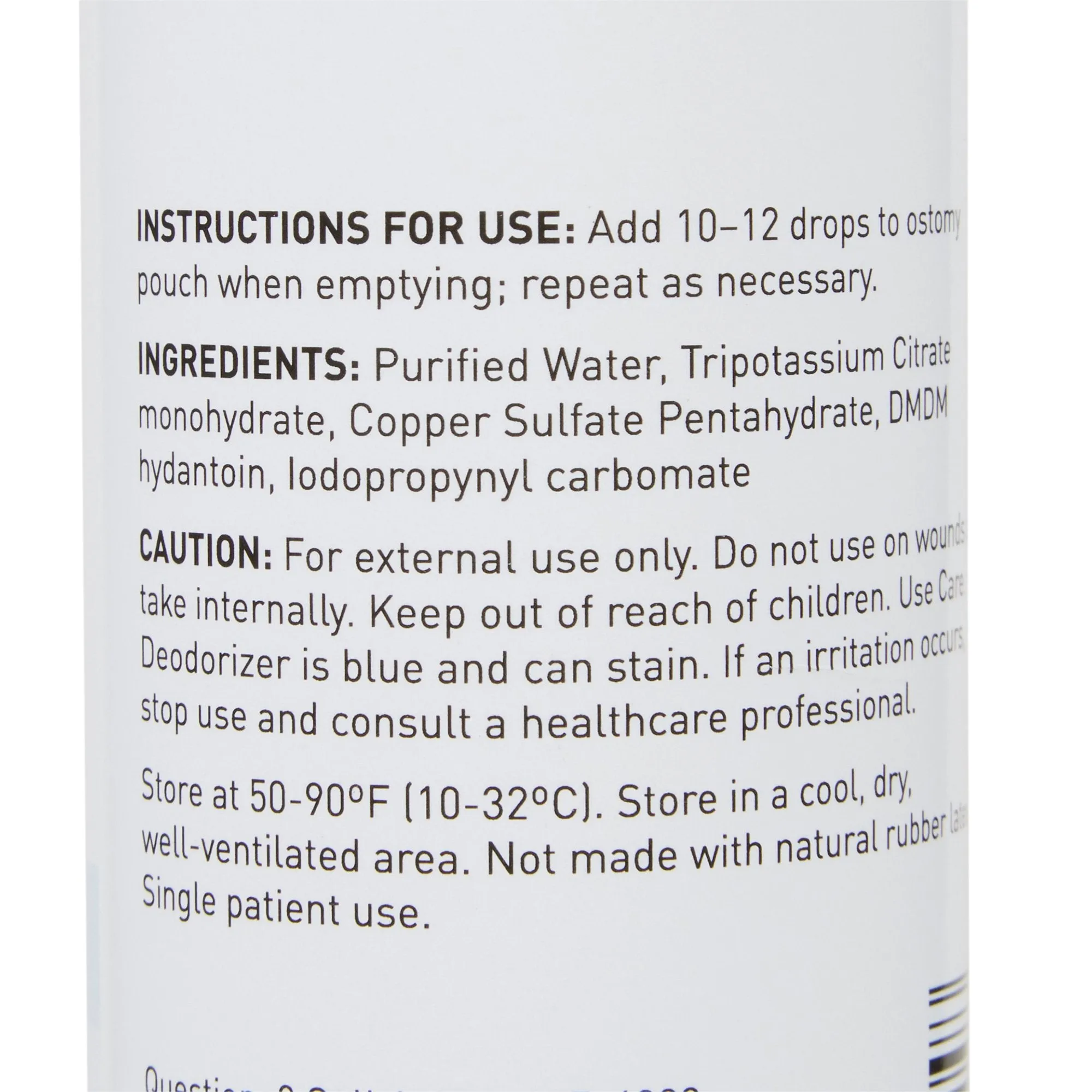 McKesson Ostomy Appliance Deodorant, 8 oz. Squeeze Bottle