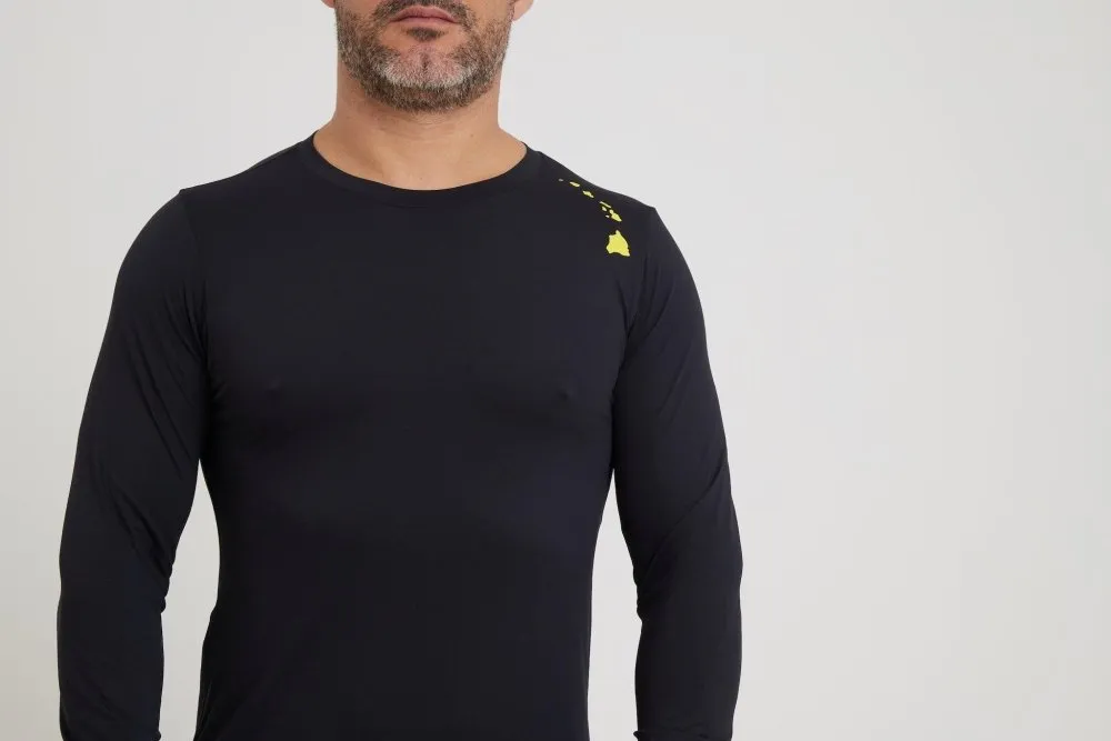Men's Dri-Fit Long-Sleeved Sun Shirt - BLACK