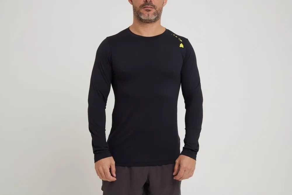 Men's Dri-Fit Long-Sleeved Sun Shirt - BLACK