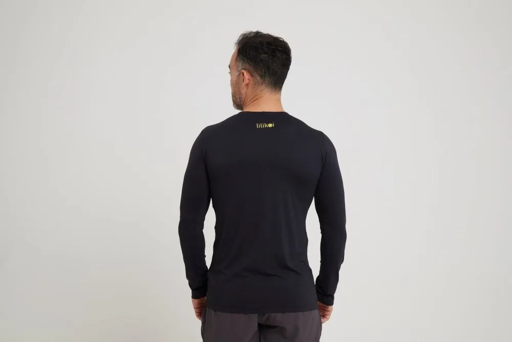 Men's Dri-Fit Long-Sleeved Sun Shirt - BLACK