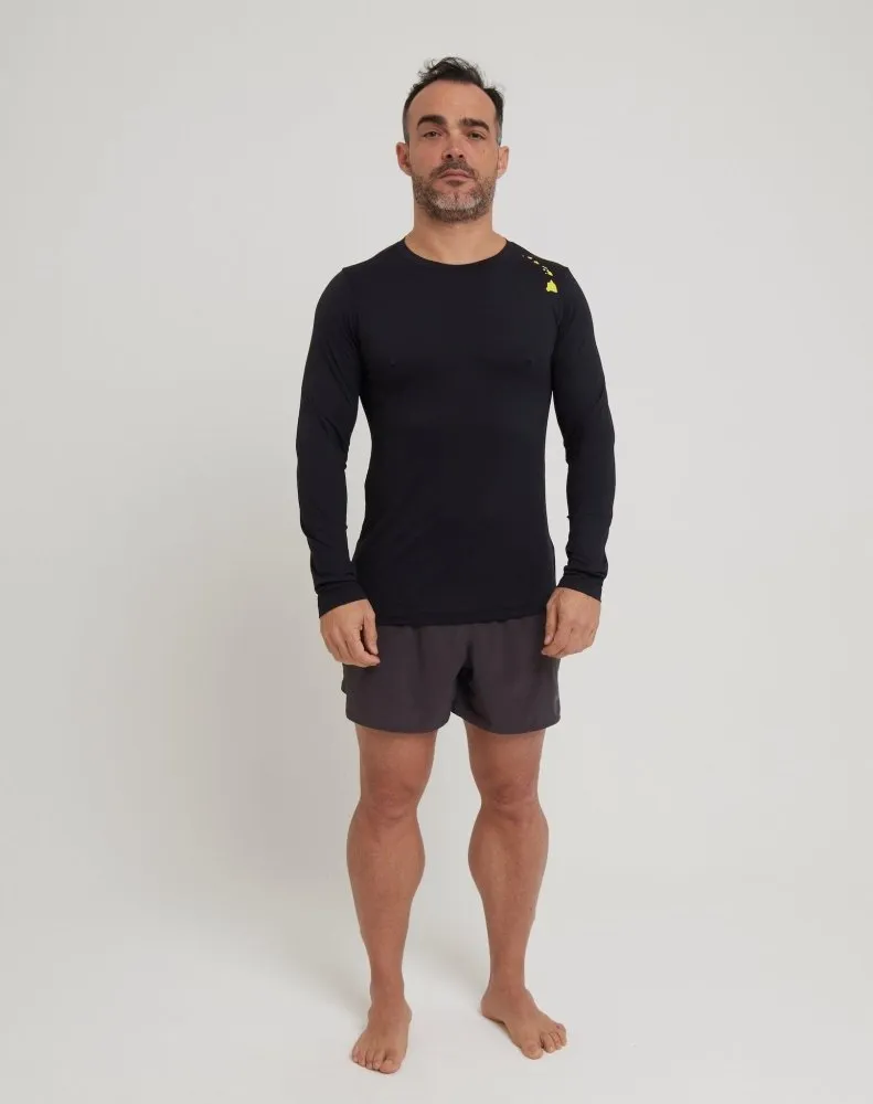 Men's Dri-Fit Long-Sleeved Sun Shirt - BLACK