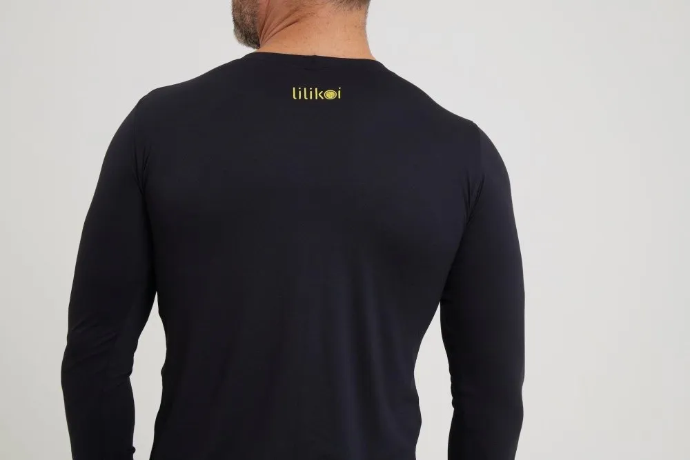 Men's Dri-Fit Long-Sleeved Sun Shirt - BLACK