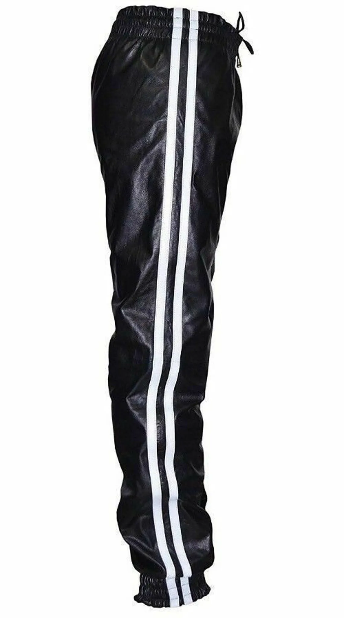 Men's Genuine Leather Jogging track pants
