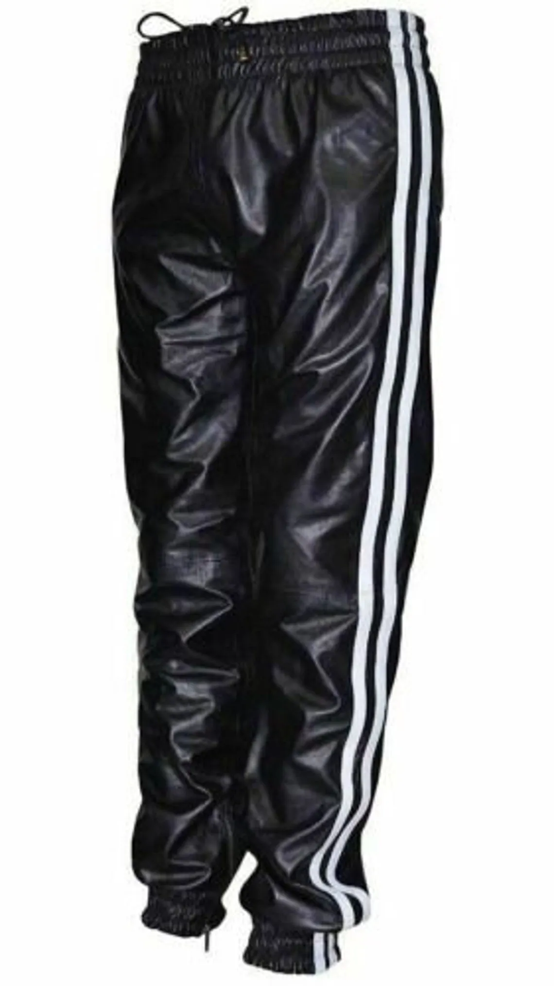 Men's Genuine Leather Jogging track pants