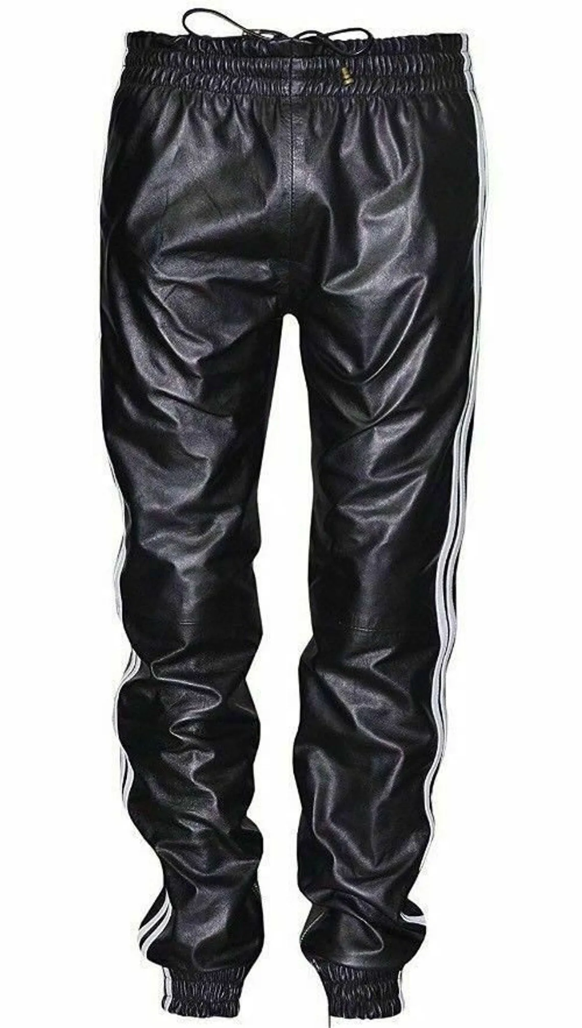 Men's Genuine Leather Jogging track pants