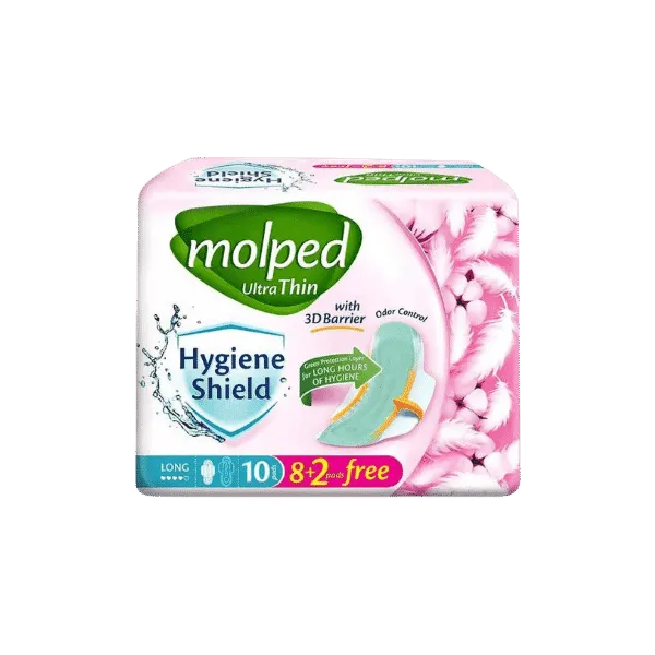 MOLPED ULTRA THIN HYGIENE SHIELD LONG 10 PADS