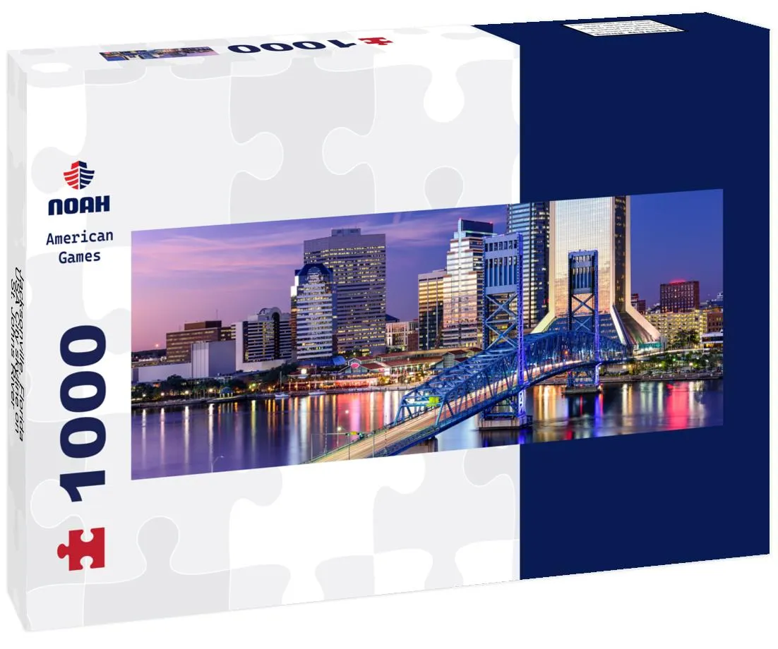 Noah Jigsaw Puzzle Jacksonville, Florida, USA City skyline on St. Johns River panorama 1000 pieces