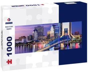 Noah Jigsaw Puzzle Jacksonville, Florida, USA City skyline on St. Johns River panorama 1000 pieces