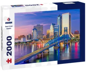 Noah Jigsaw Puzzle Jacksonville, Florida, USA Downtown skyline at dusk over St. Johns River 2000 pieces