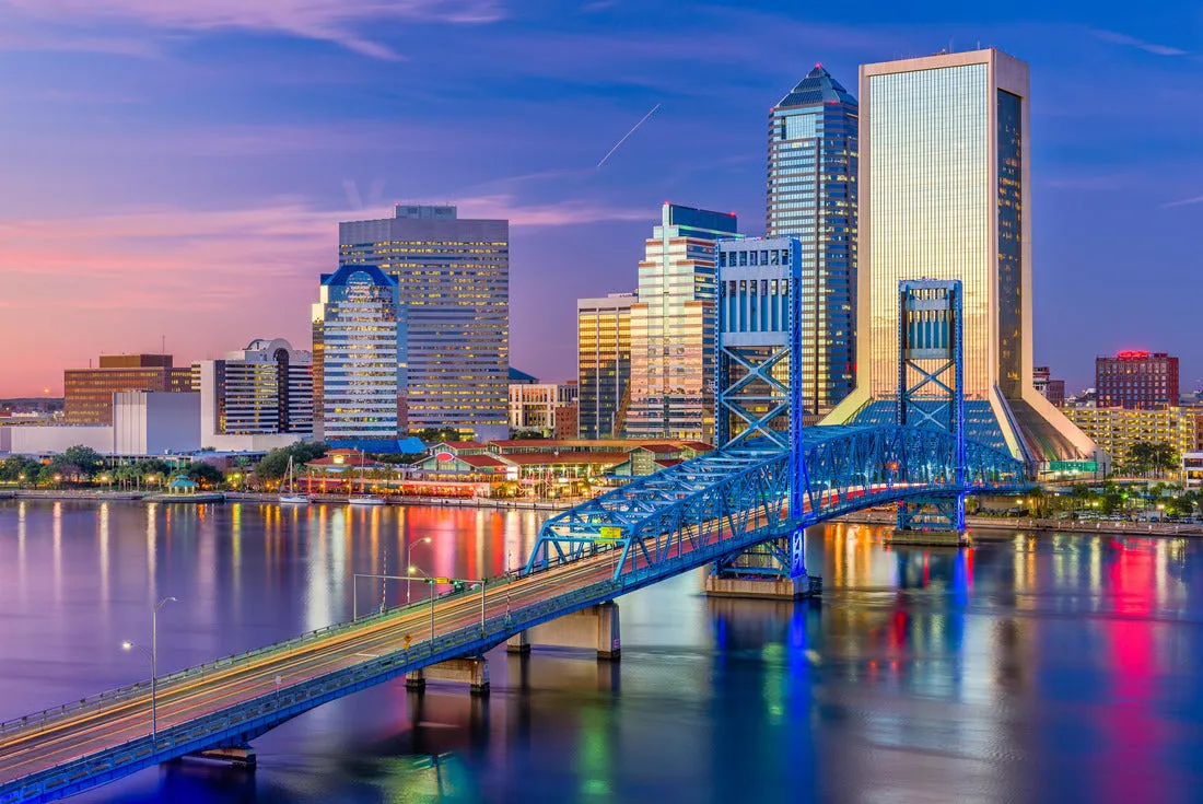 Noah Jigsaw Puzzle Jacksonville, Florida, USA Downtown skyline at dusk over St. Johns River 2000 pieces