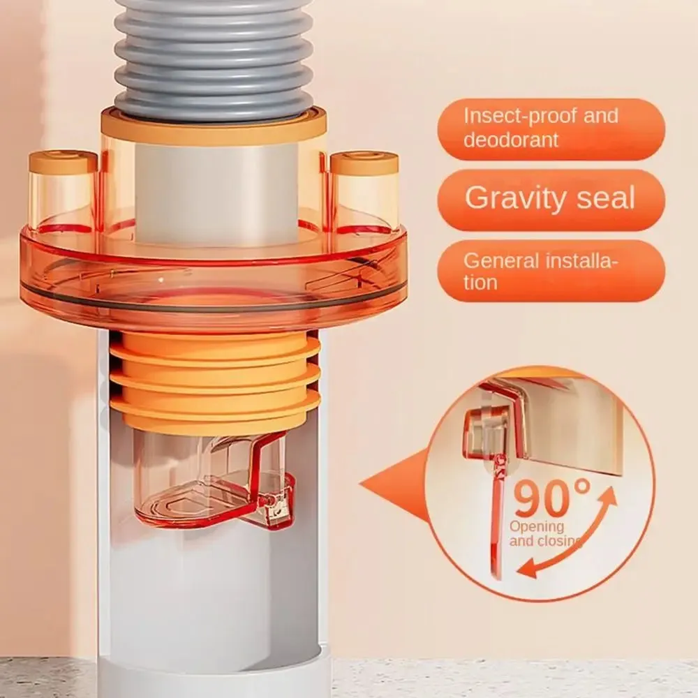 Odor Prevention Automatic Drainage Pipe Adapter Drainer