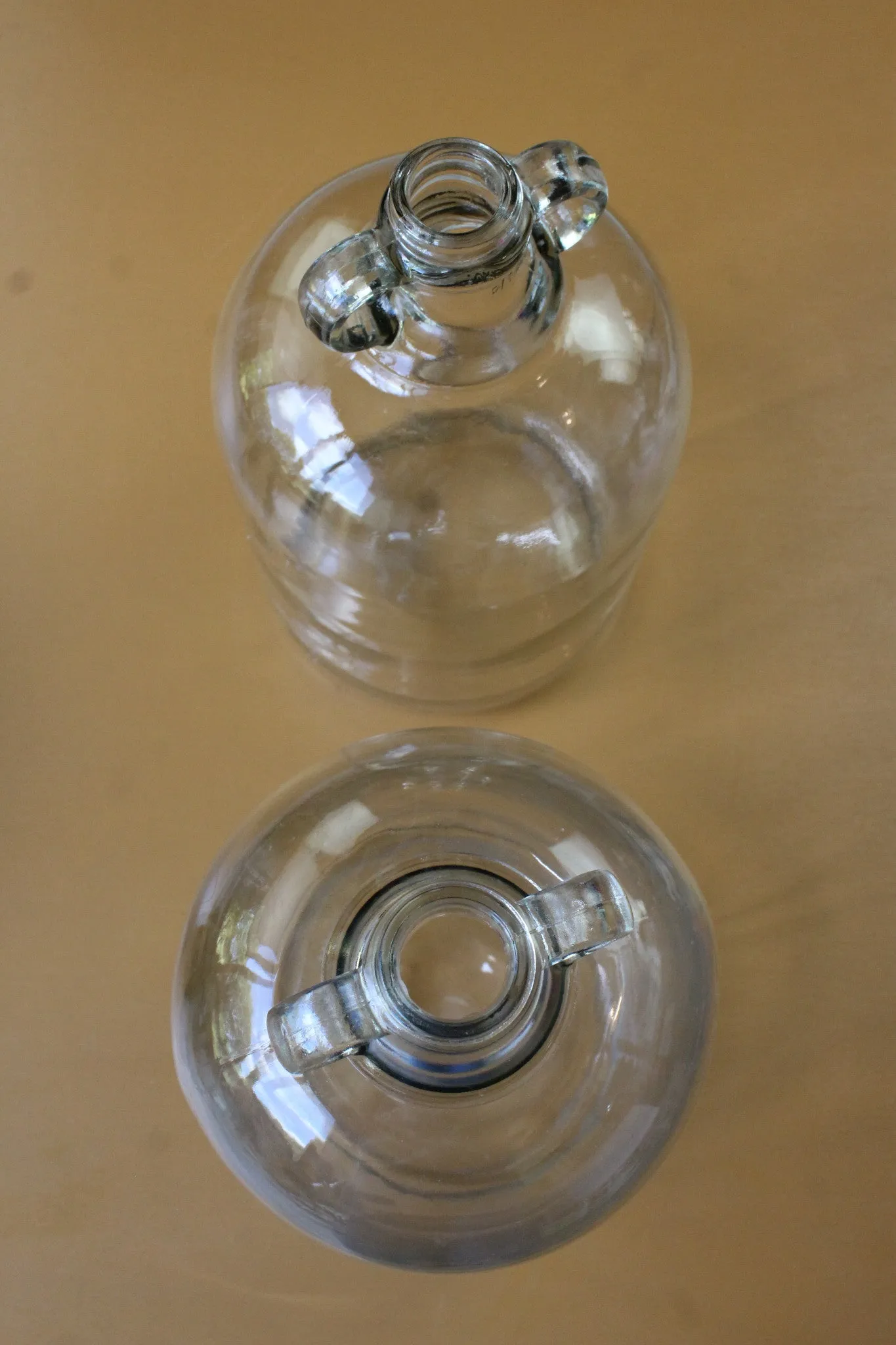 Pair Glass Demi Johns