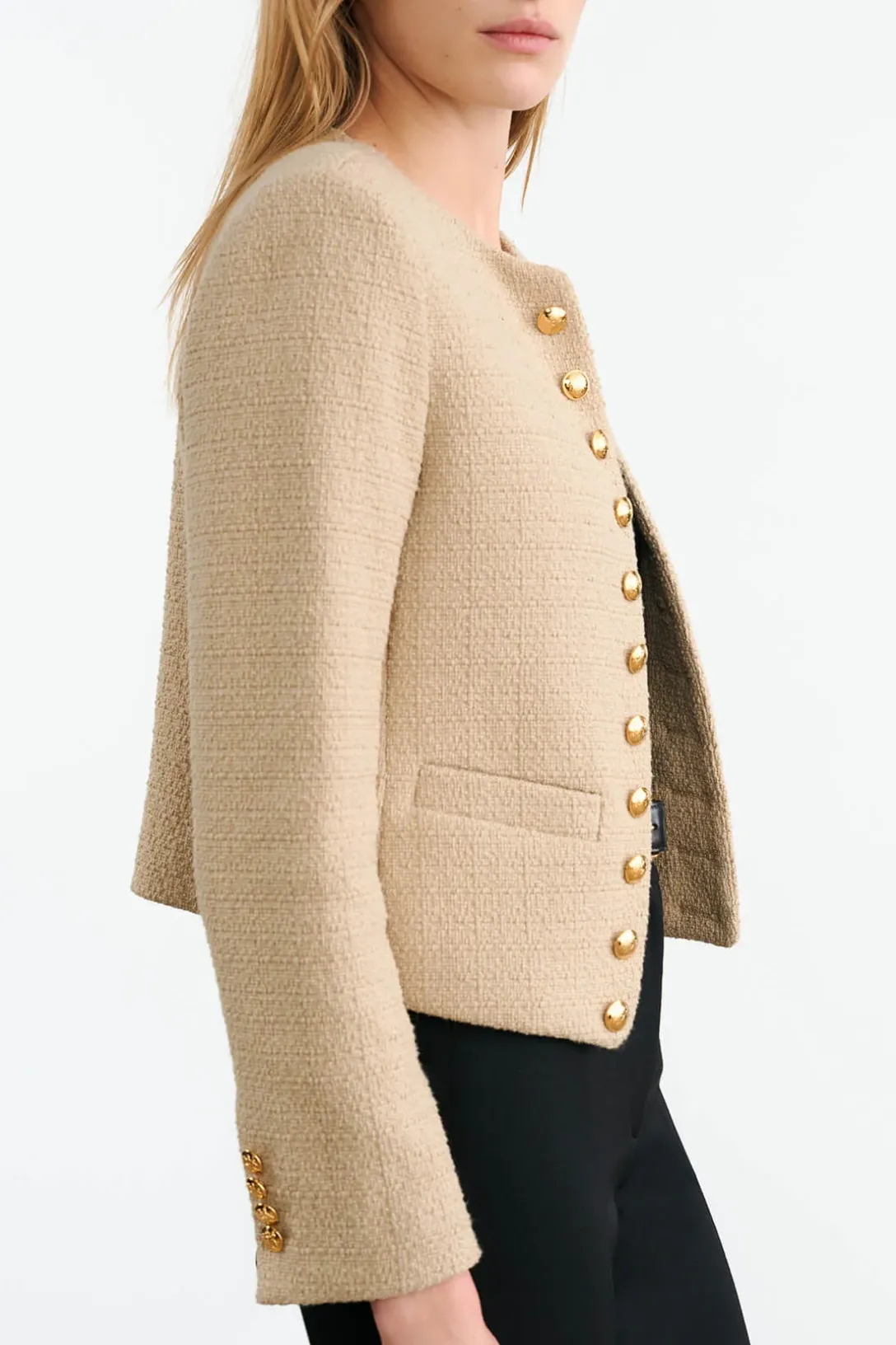 Patti Short Jacket | Khaki
