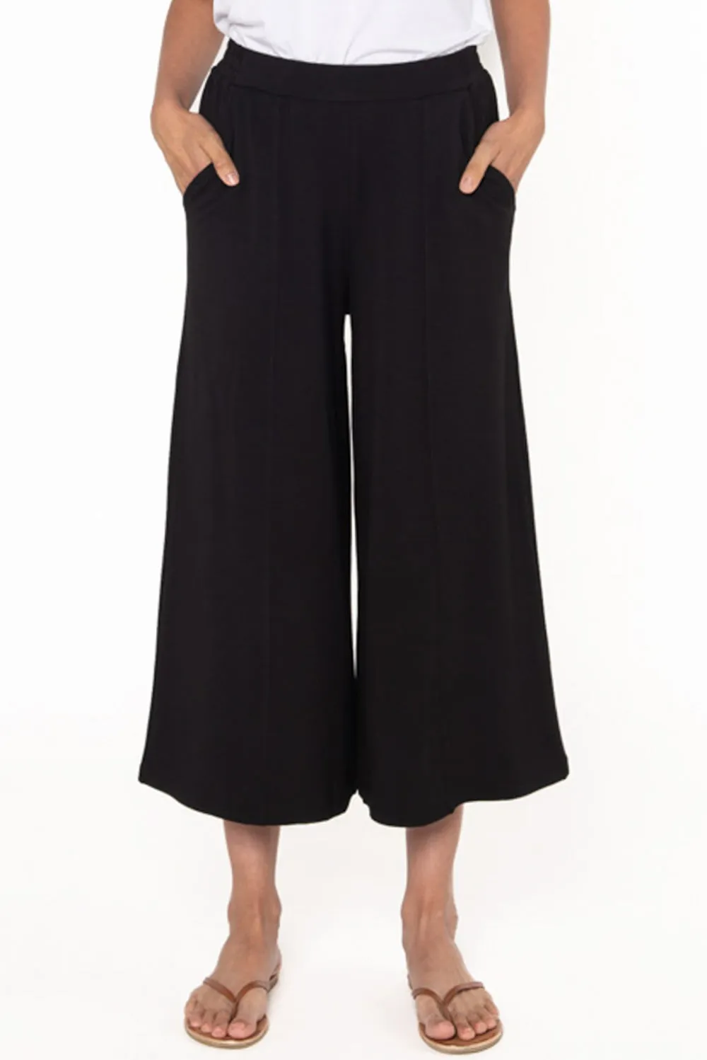Paulina Bamboo Culotte - Black