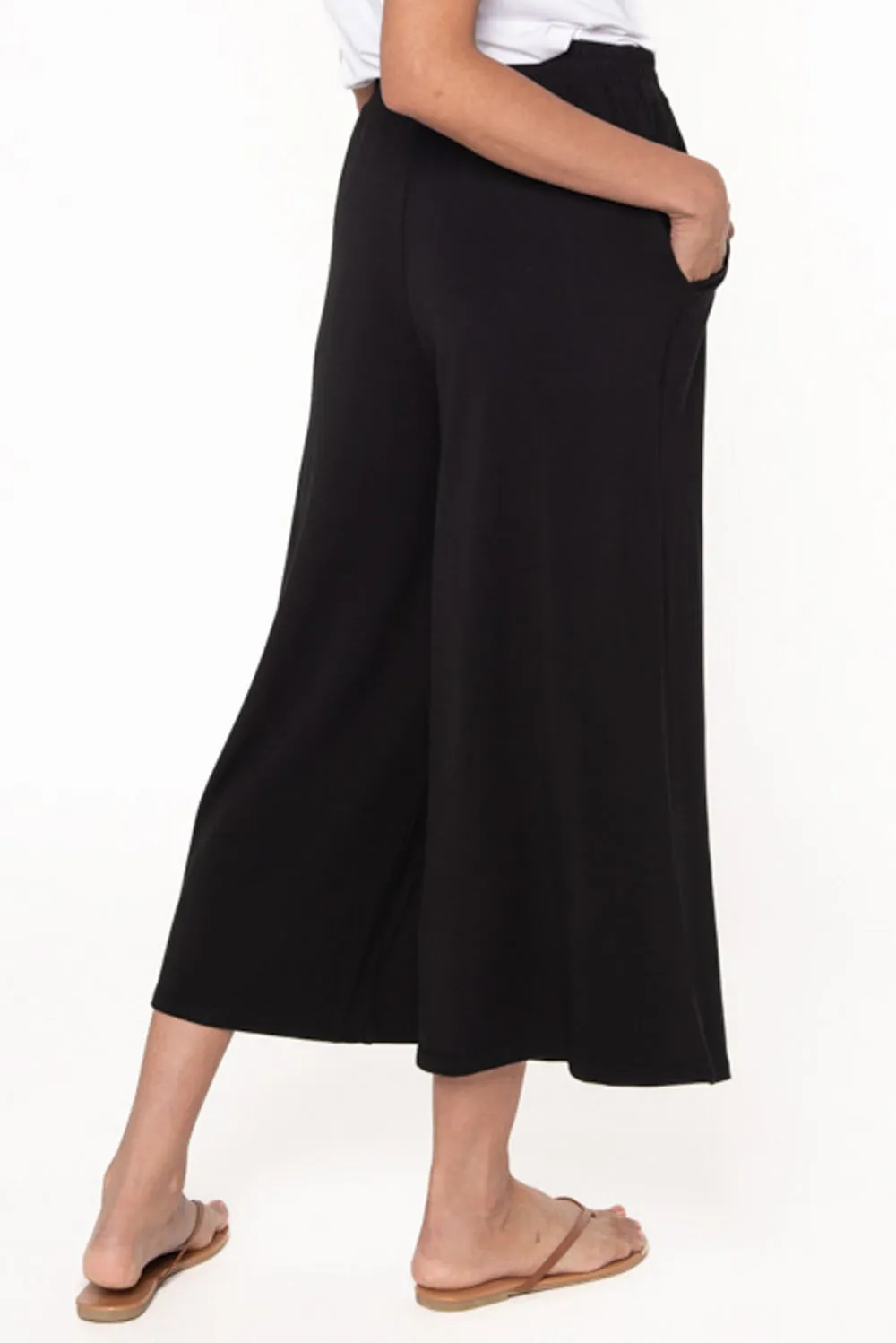 Paulina Bamboo Culotte - Black