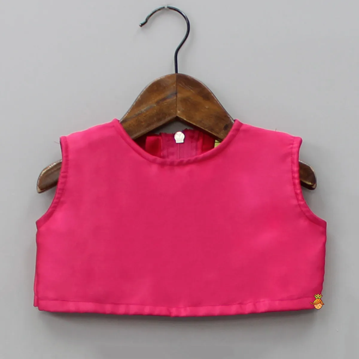 Pink Top With Asymmetric Stylish Cape And Palazzo