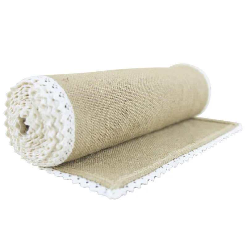 Pretty Edged Jute Table Runner (3m)