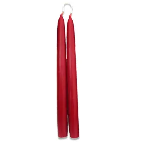 Red Beeswax Tapers - 7/8" x 11"