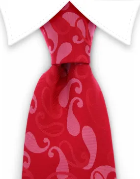 Red Paisley Necktie
