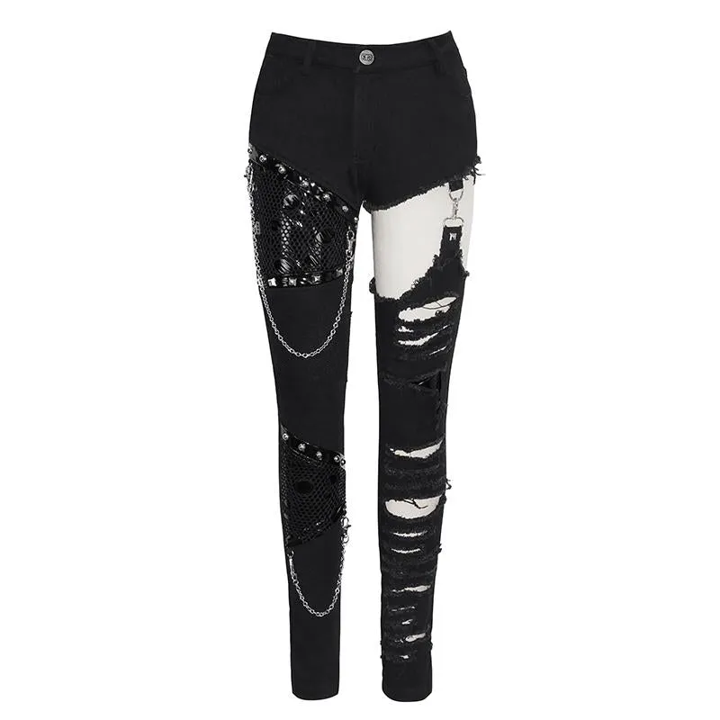 'Rift Runner' Punk Pants With Chains