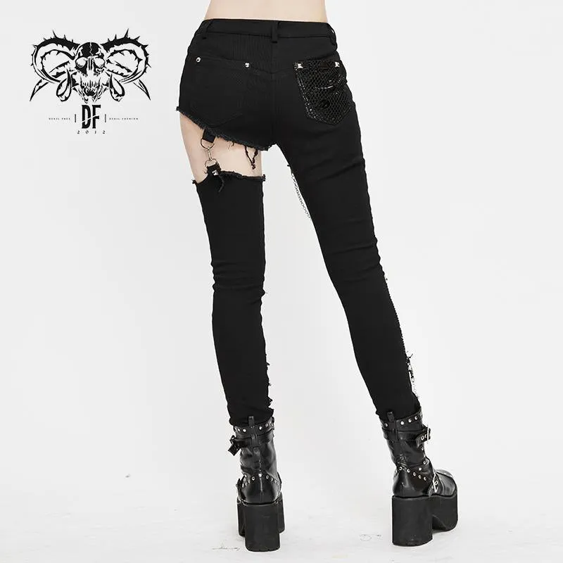 'Rift Runner' Punk Pants With Chains