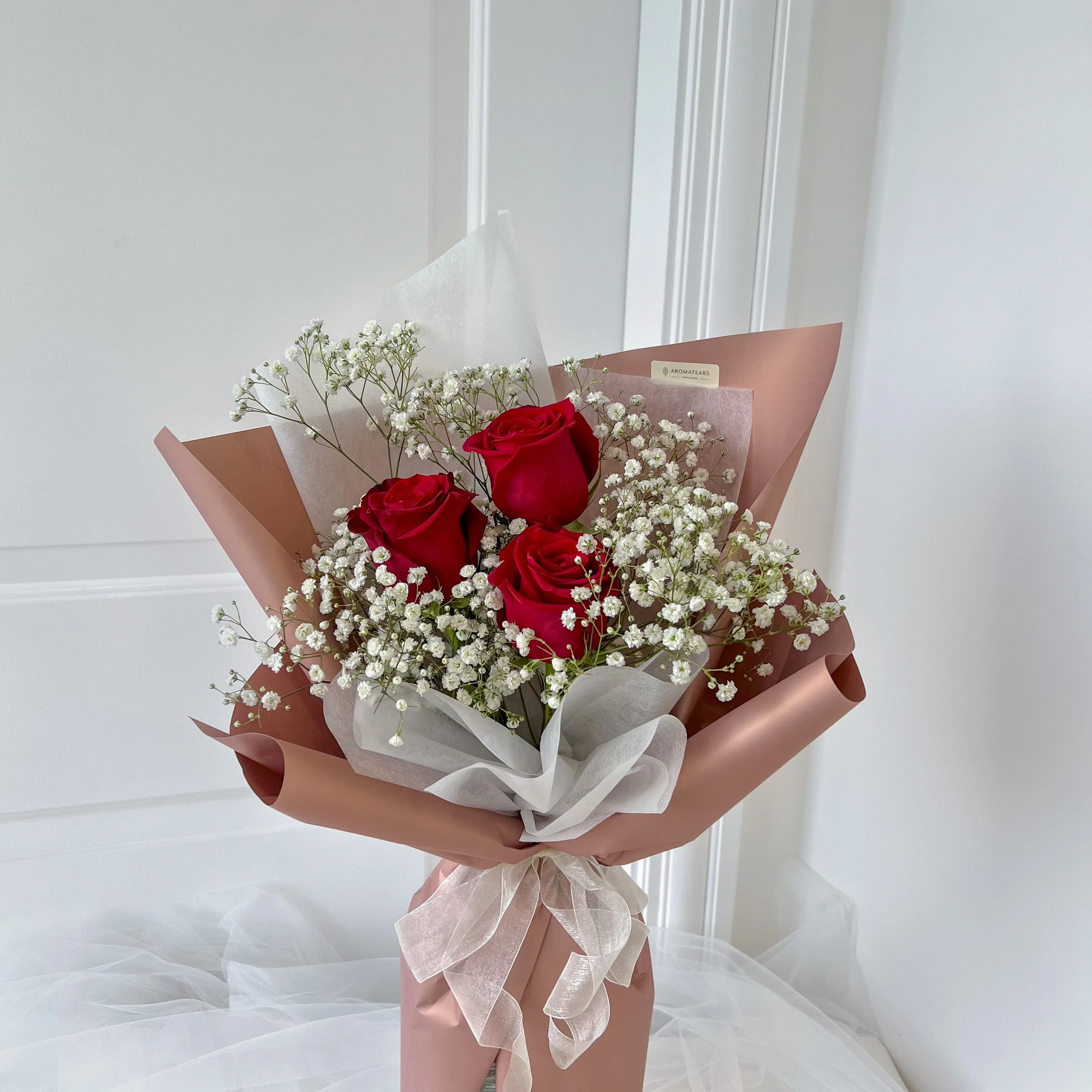 Romantic 3 Fresh Rose Bouquet