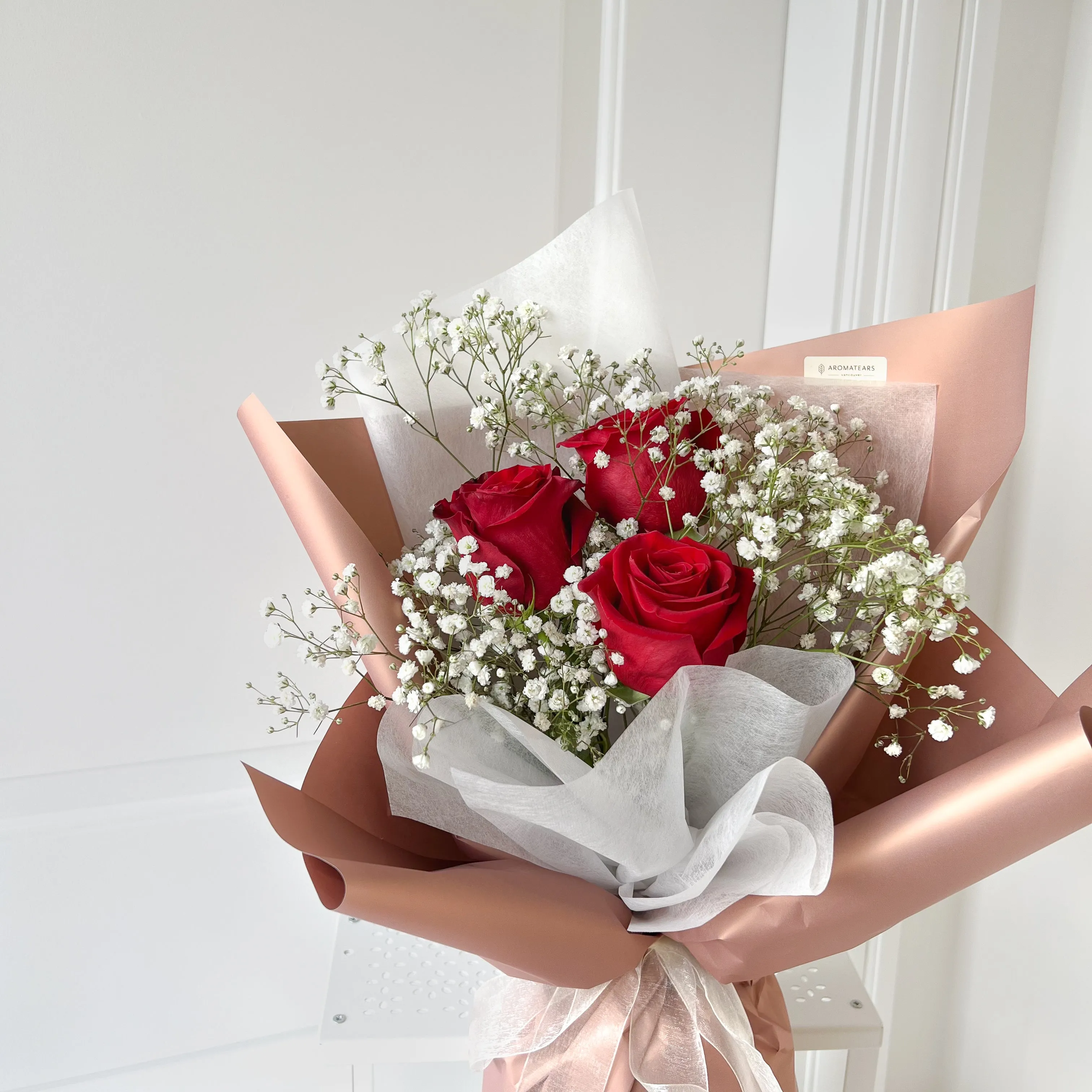 Romantic 3 Fresh Rose Bouquet