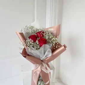 Romantic 3 Fresh Rose Bouquet