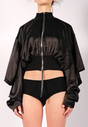 Satin Crop Jacket