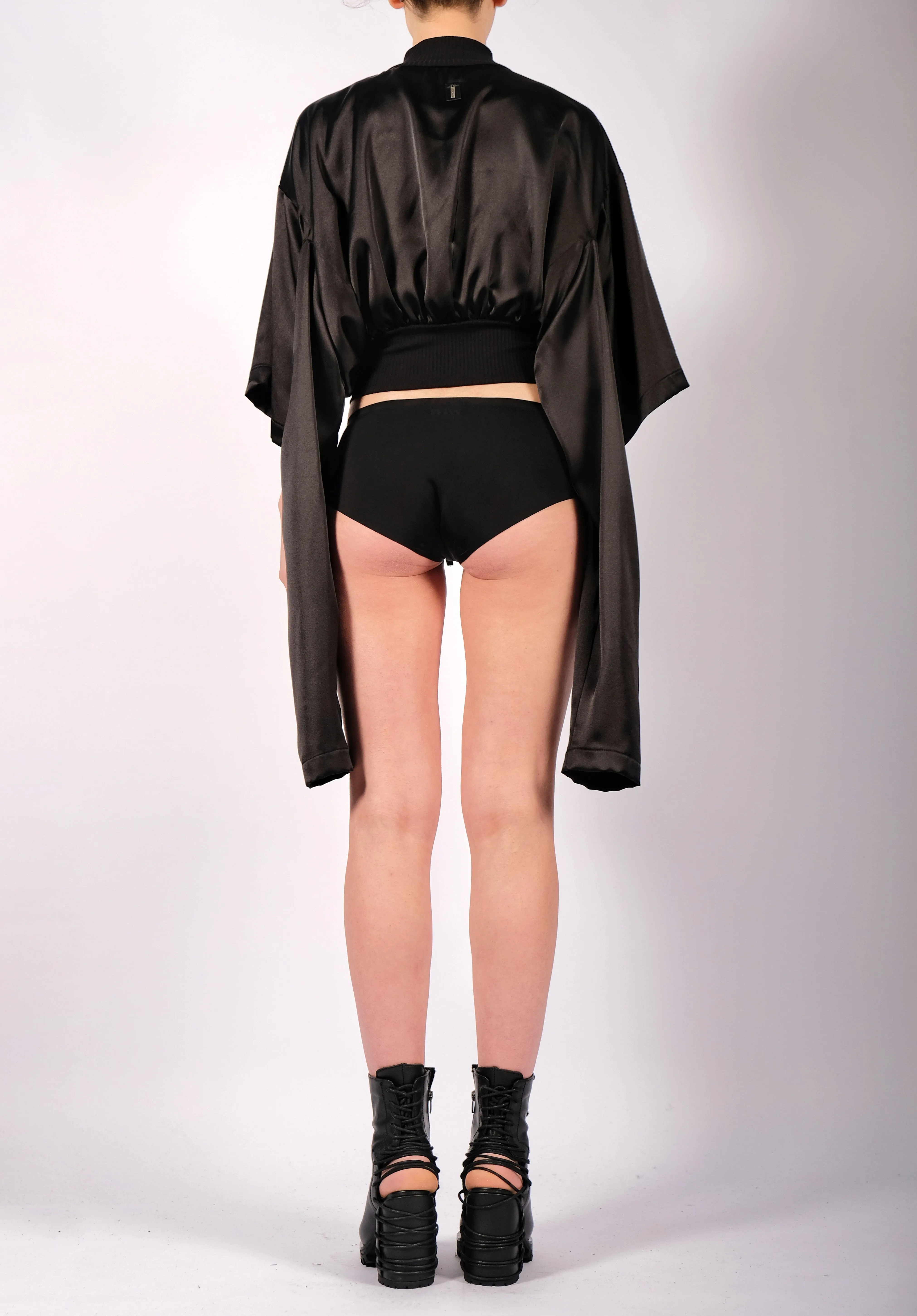 Satin Crop Jacket