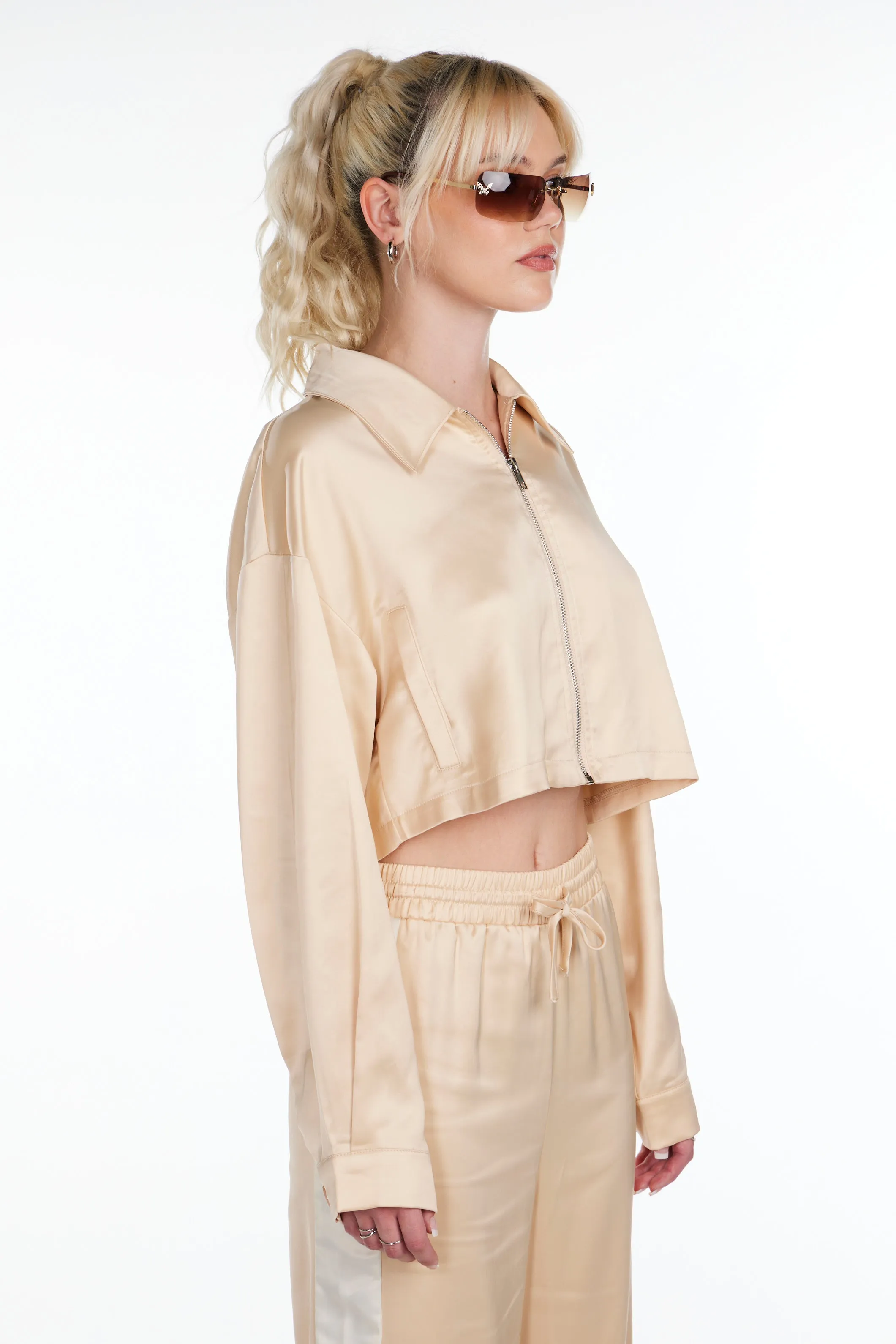Satin Muse Track Jacket
