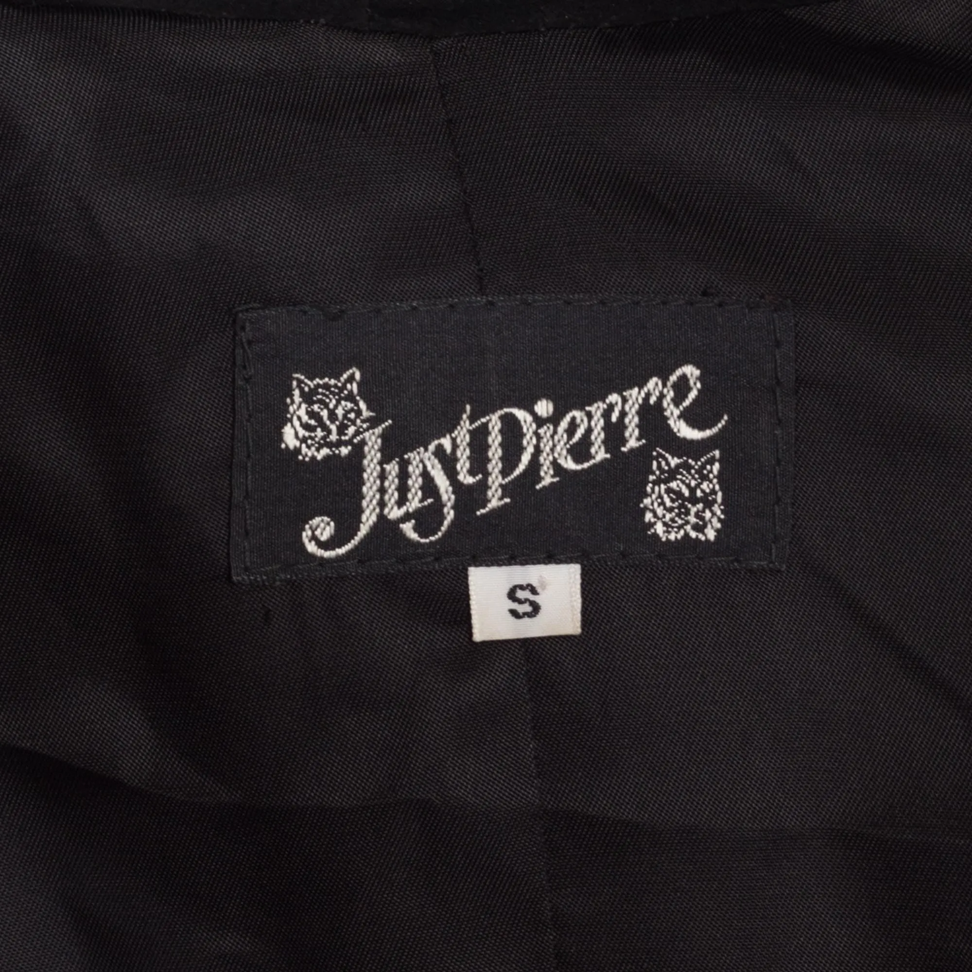 Small 80s New Wave Black Suede Cropped Jacket