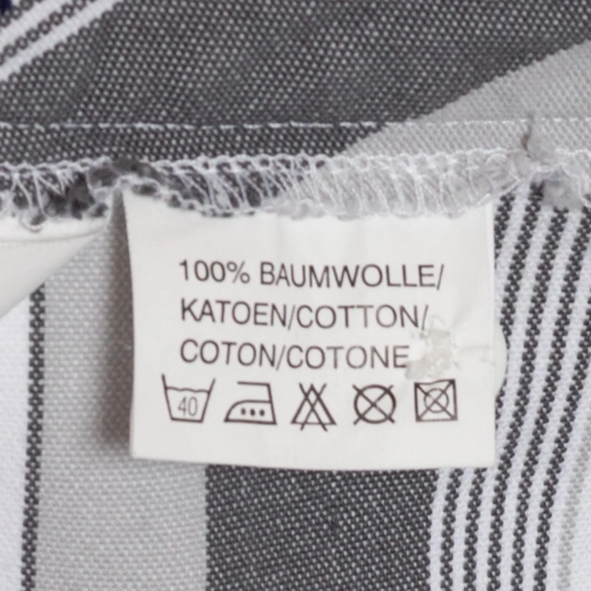 Small Y2K Grey & White Striped Flared Pants