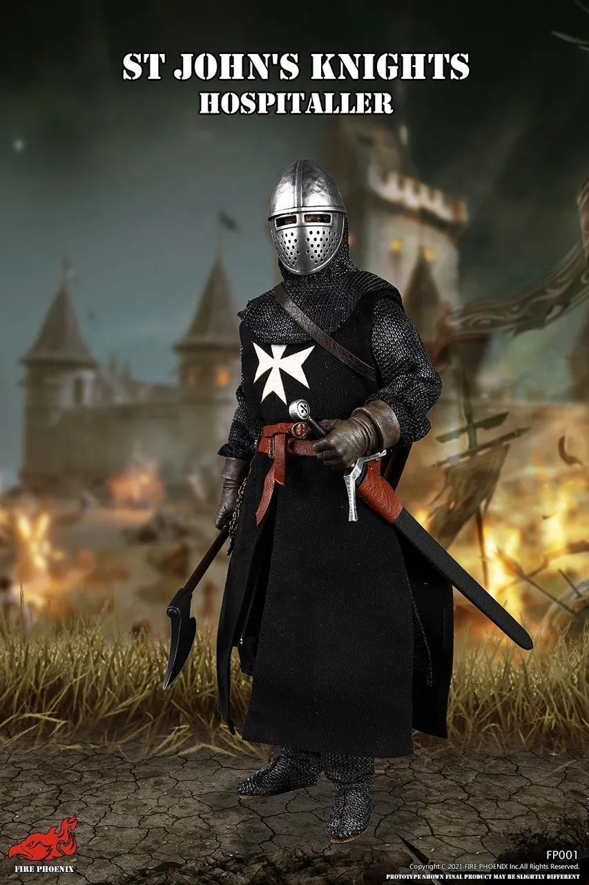St Johns Knights - Metal Knights Helmet w/Crest