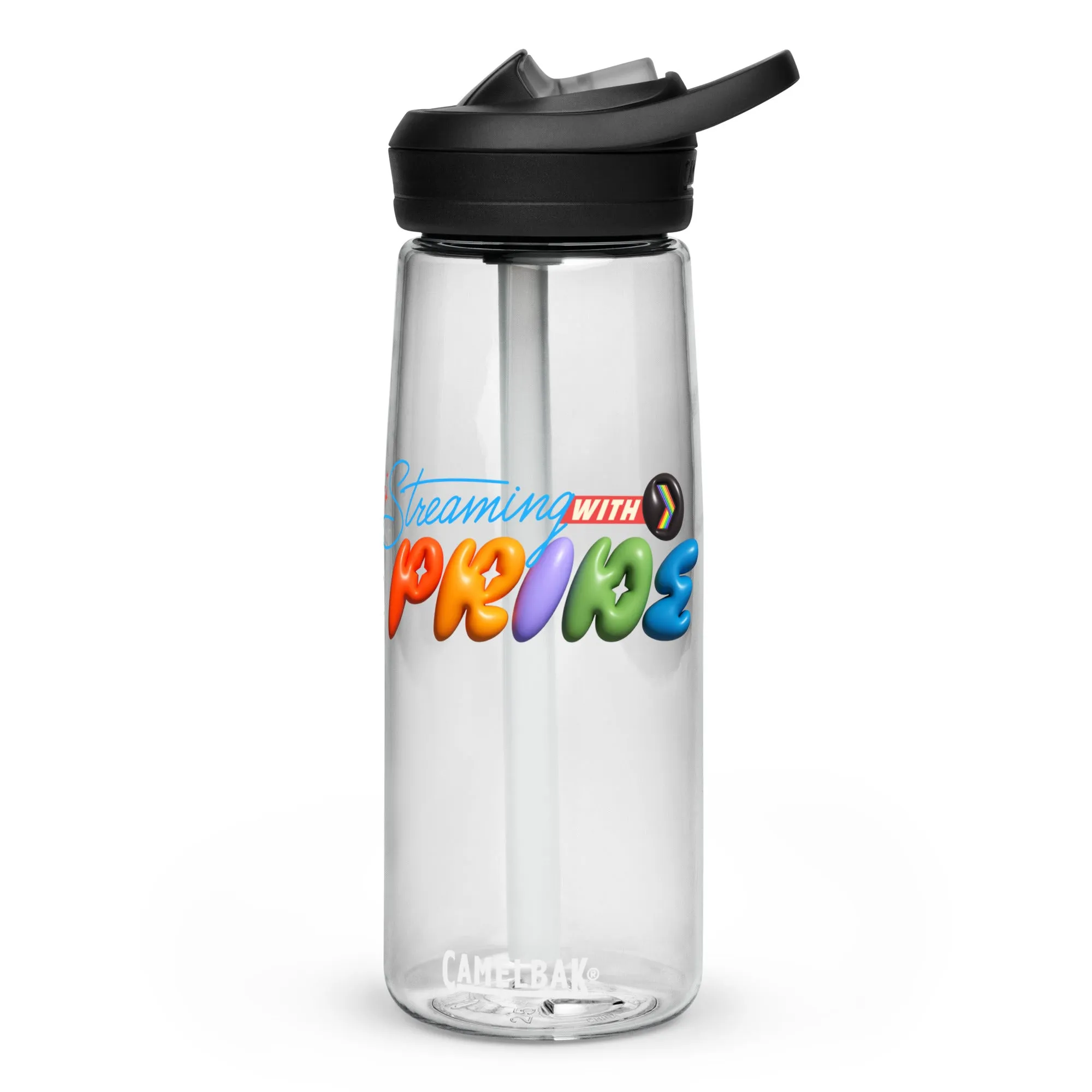 Streaming with Pride Water Bottle (Ships from US)