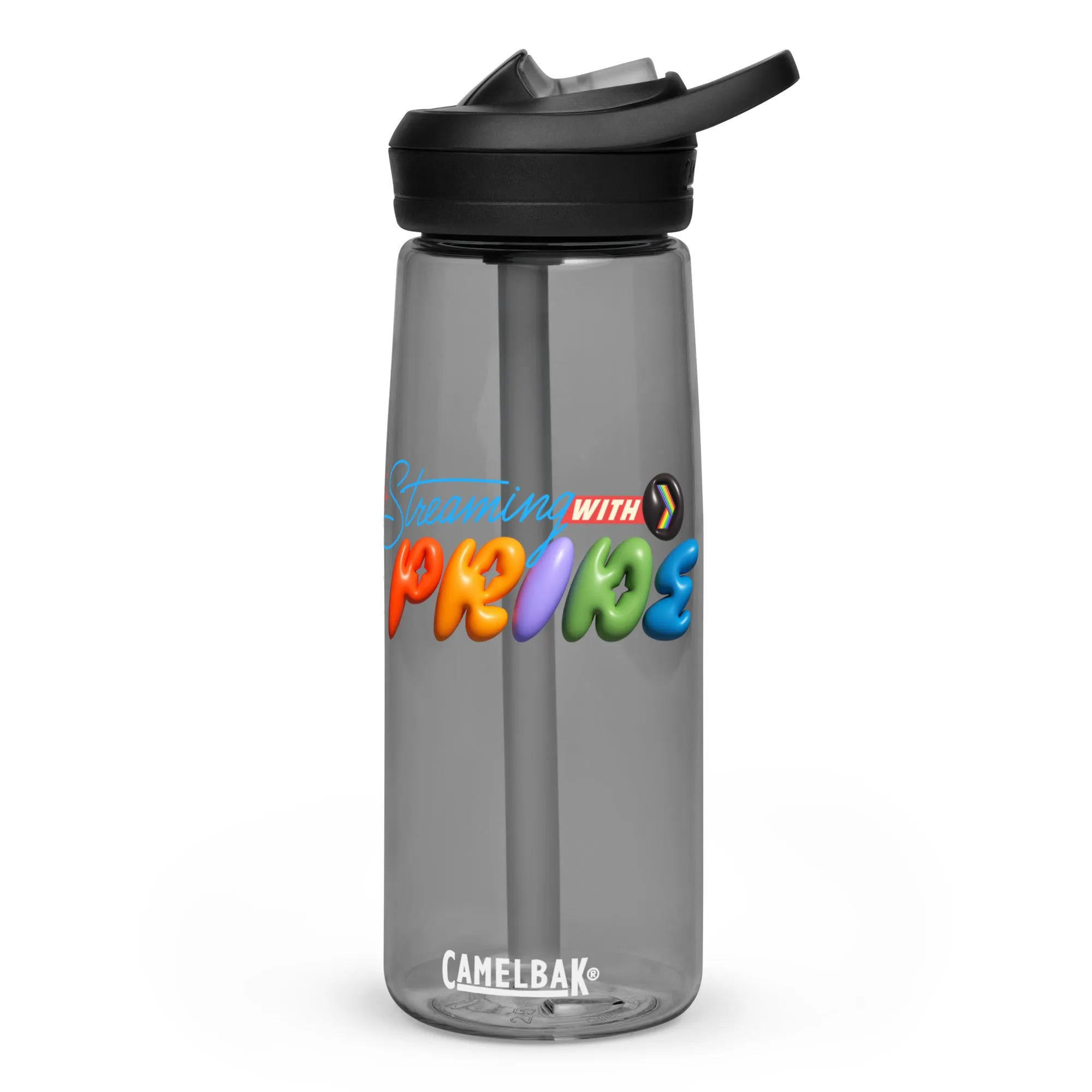 Streaming with Pride Water Bottle (Ships from US)