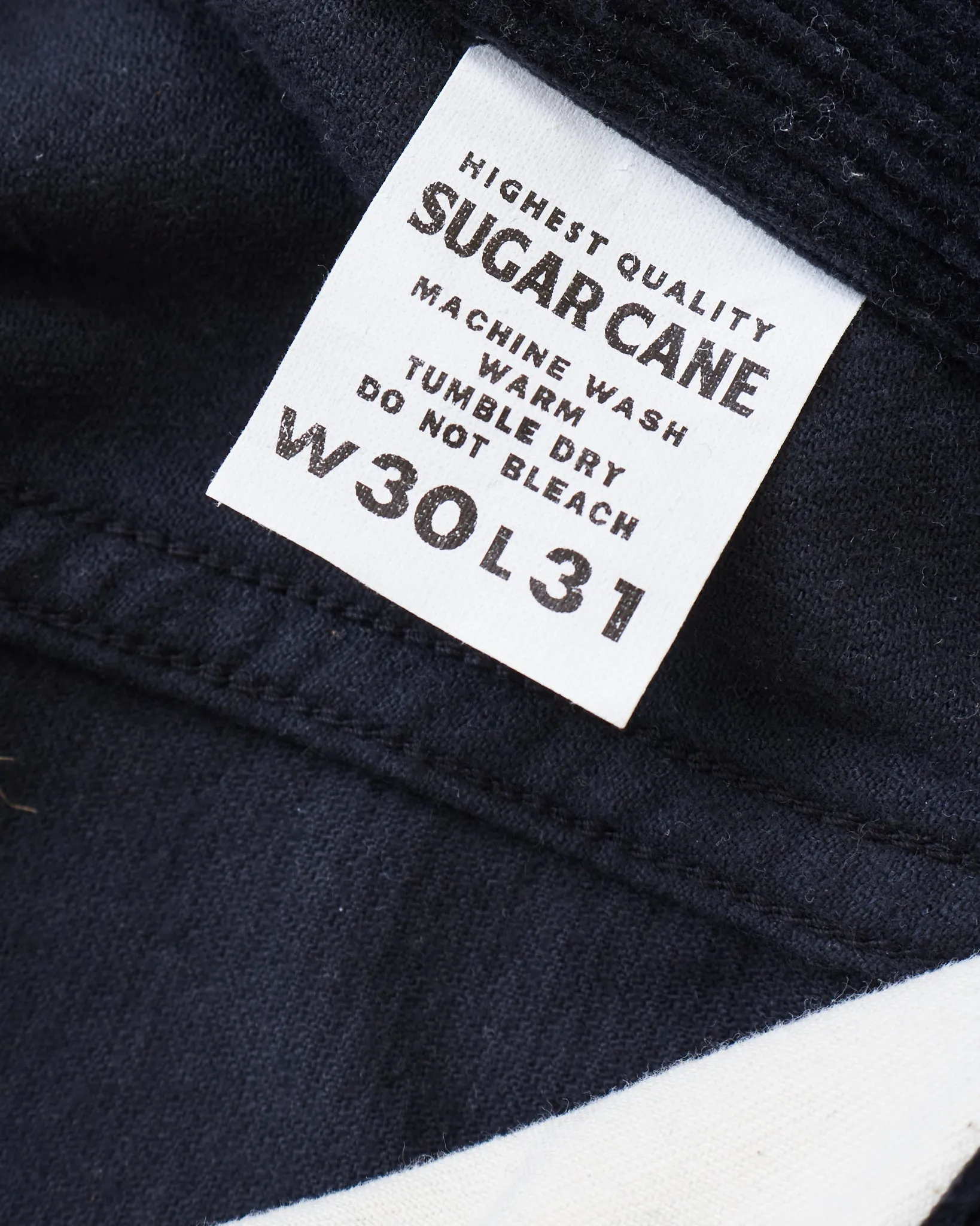 Sugar Cane 9W Corduroy 5-Pocket Pants 1947 Model Black SC42422