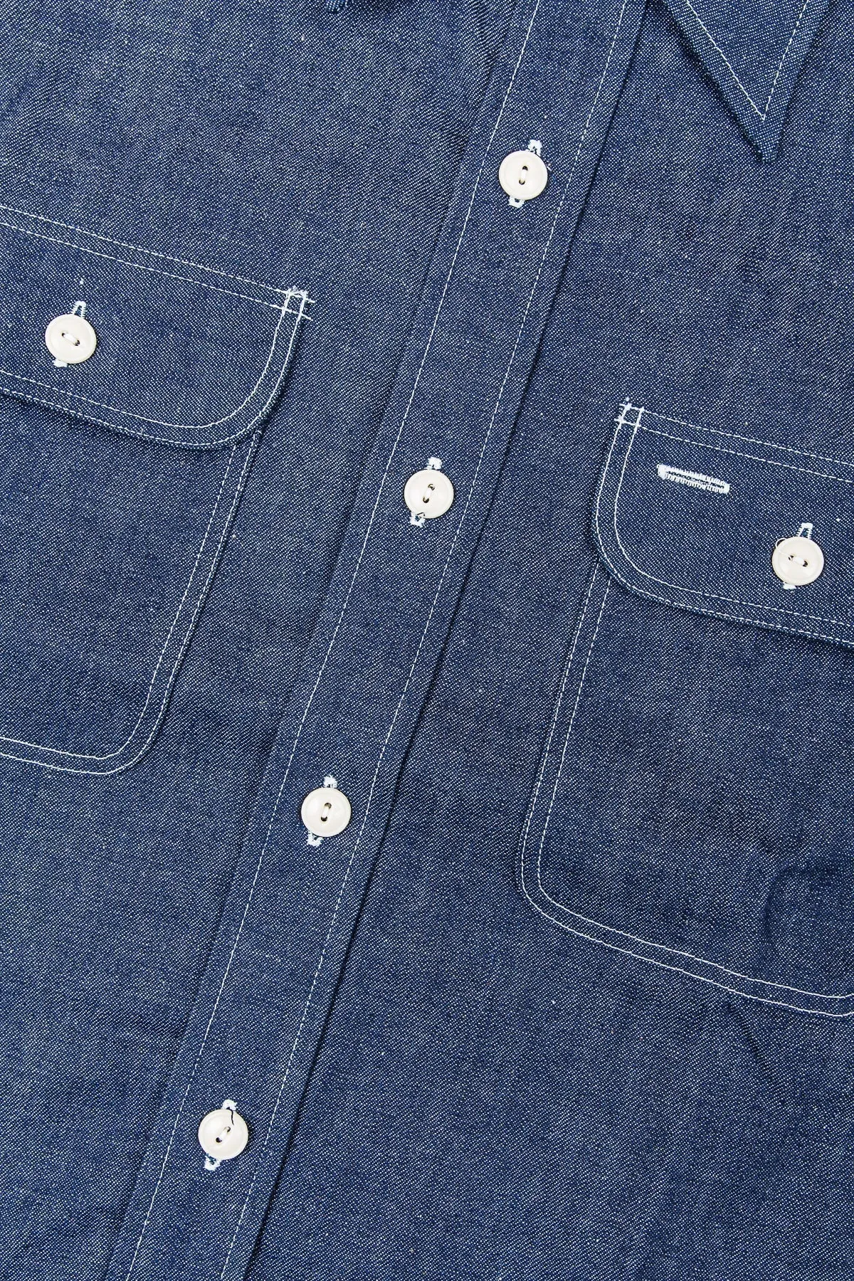 Sugar Cane & Co. Blue Denim Work Shirt SC27852