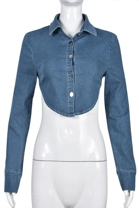 TA184 Button Down Denim Shirt