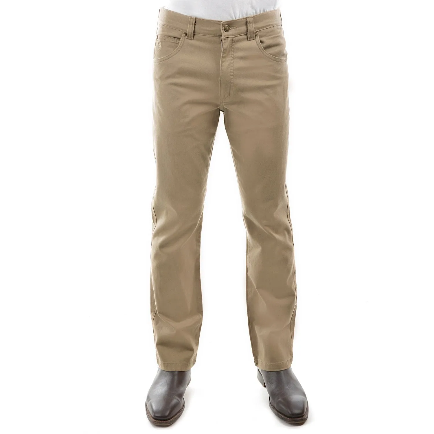 Thomas Cook Men's Coloured Wool Denim Jeans 32" Leg Sand