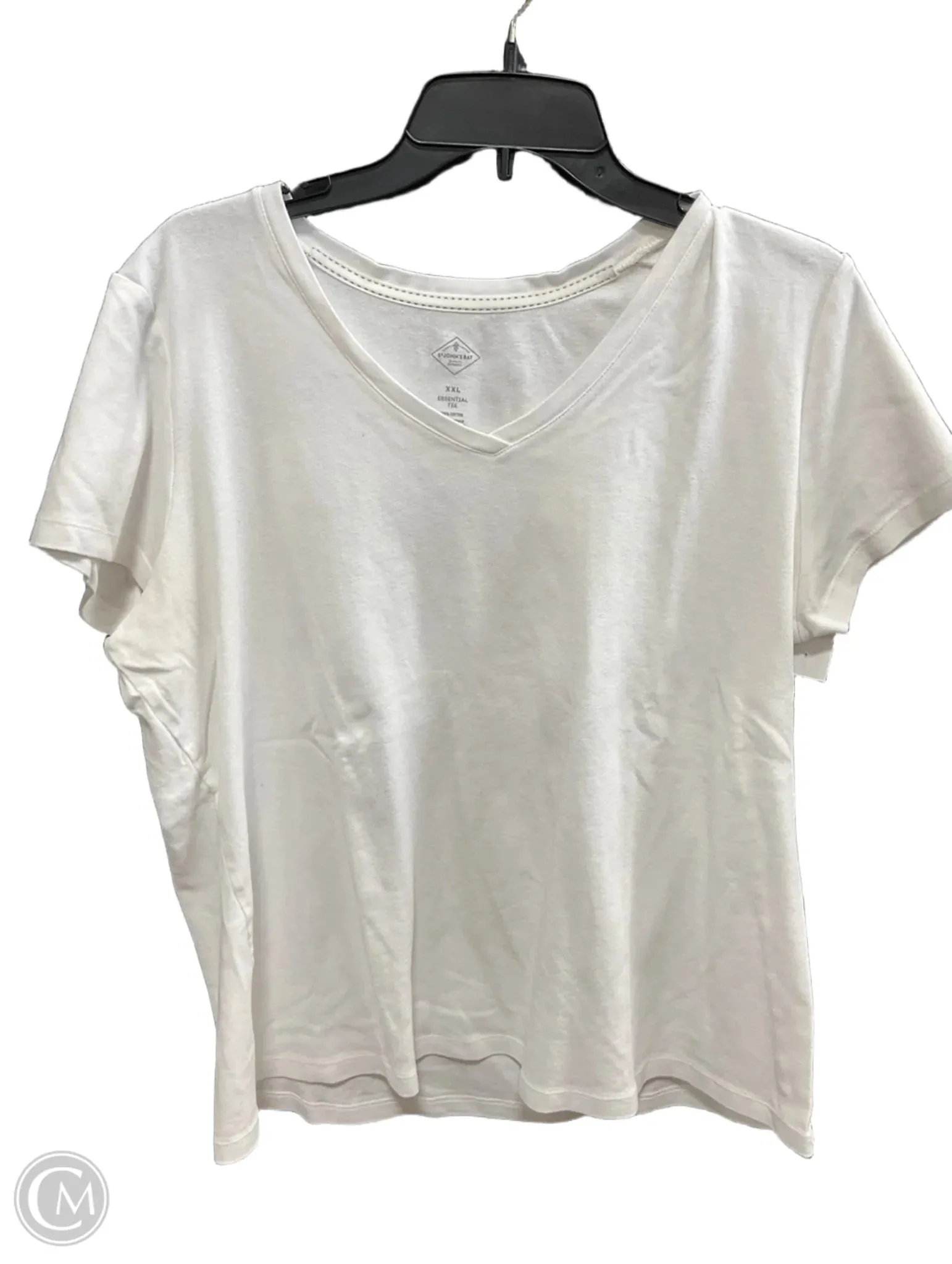 Top Short Sleeve By St Johns Bay In White, Size: Xxl