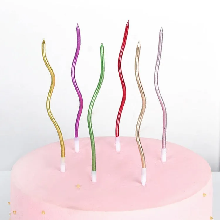 Twisty Birthday Candle | Metal 6-Count