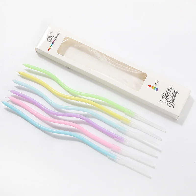 Twisty Birthday Candle | Pastel 6-Count