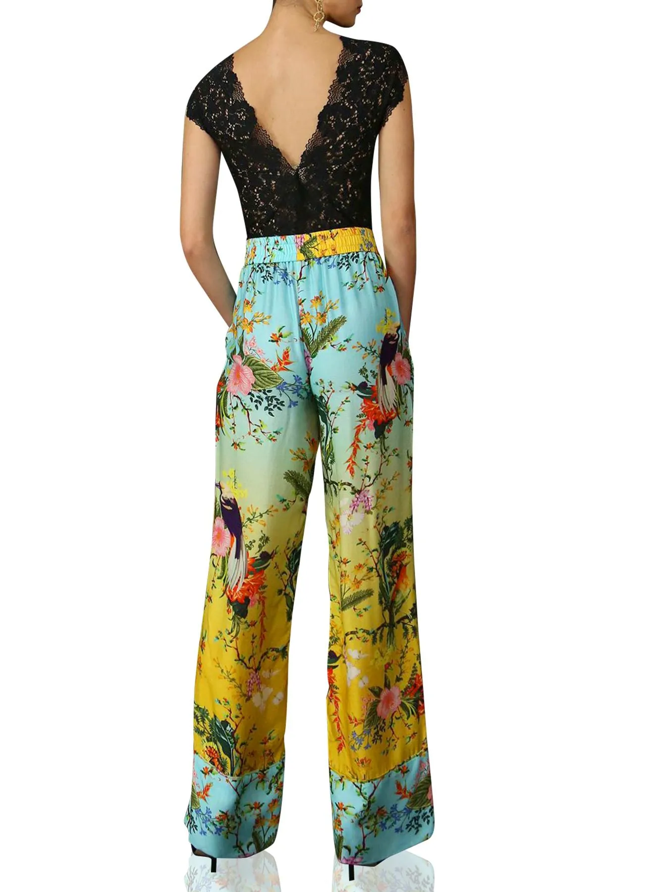 Two Tone Ombre Straight Leg Pants