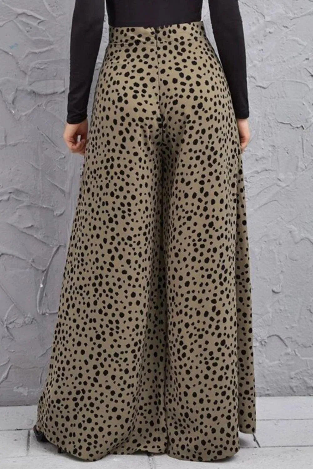 Unbeatable Flare Animal Print Wide Leg Culottes