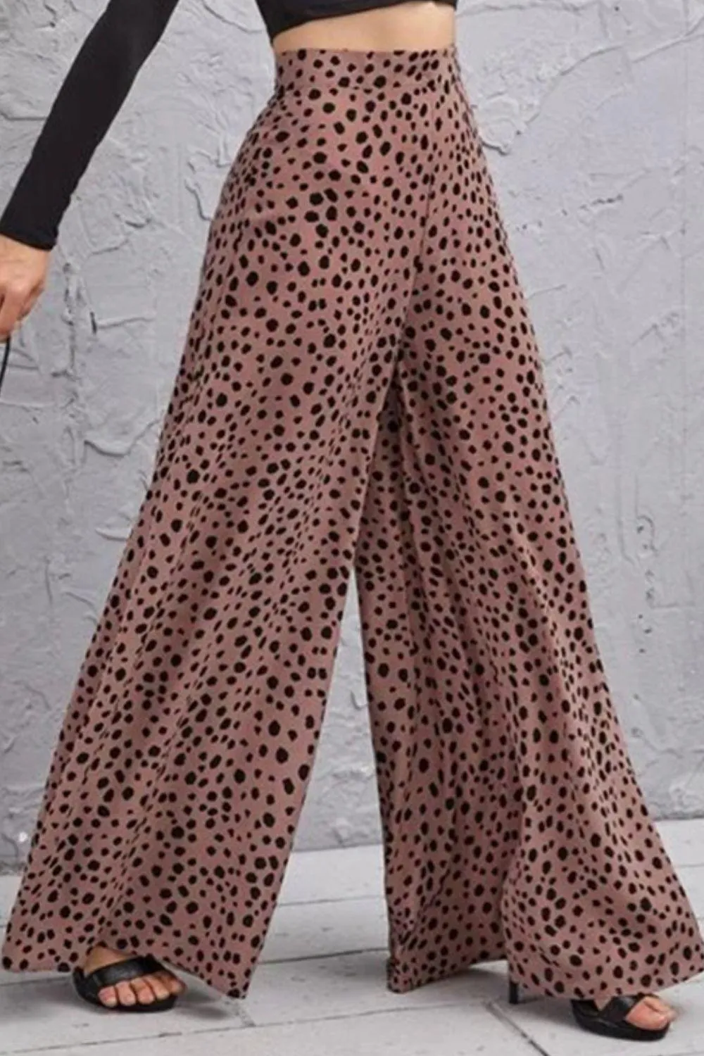 Unbeatable Flare Animal Print Wide Leg Culottes