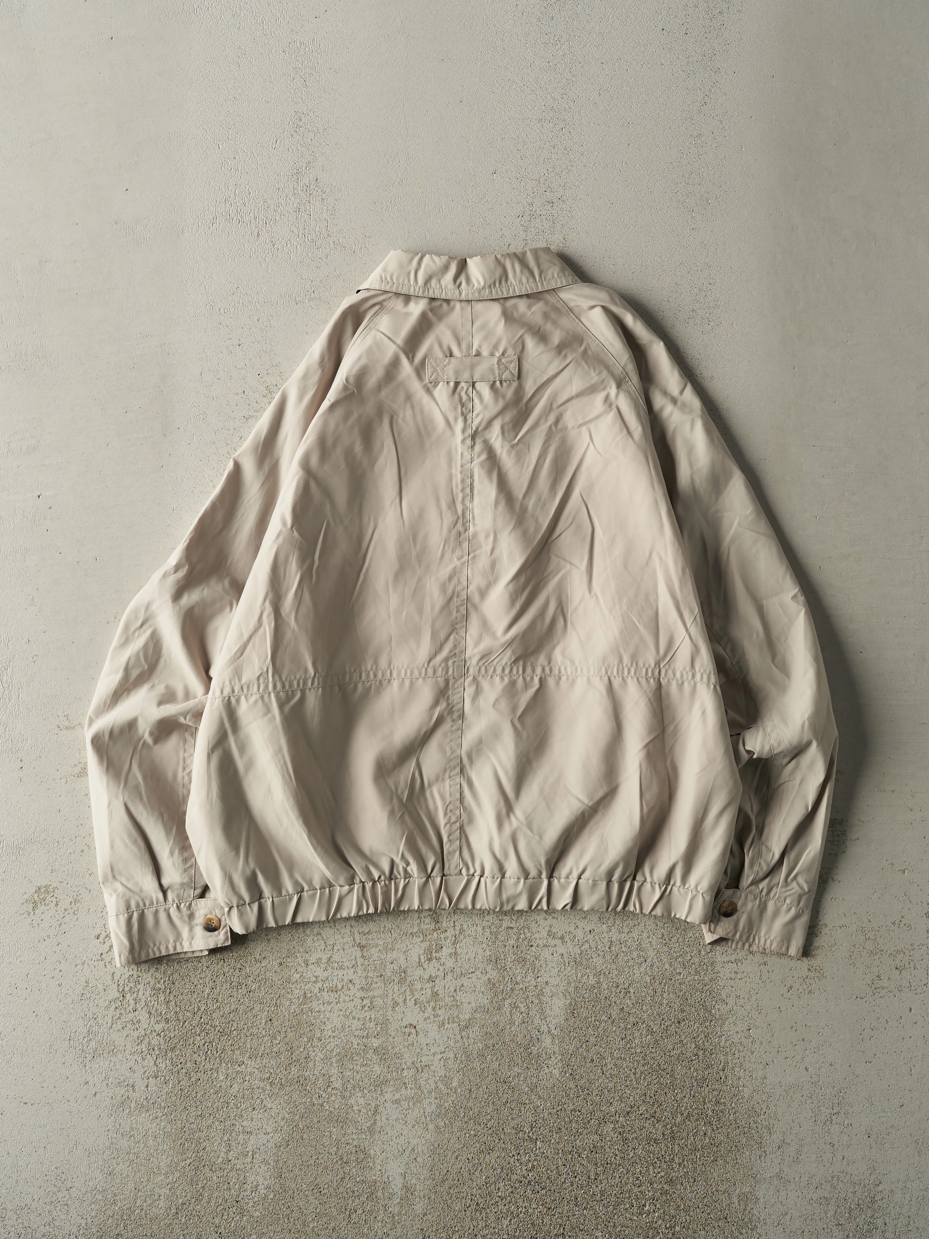 Vintage 90s Beige St Johns Bay Harrington Jacket (L)