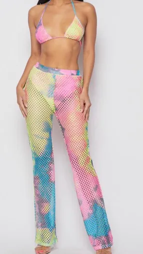 WATERCOLOR FLARE PANTS